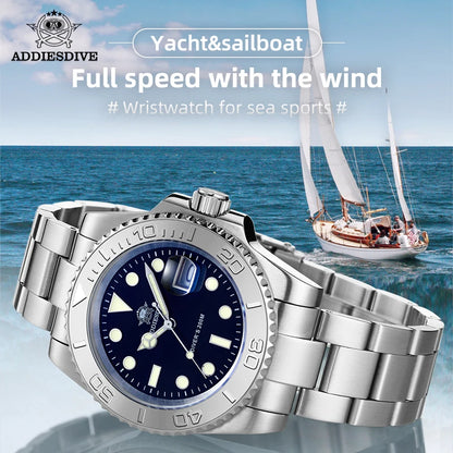 ADDIESDIVE Luxurious  Analog Quartz  BGW9  20 Bar   Diving   Men Watches H3