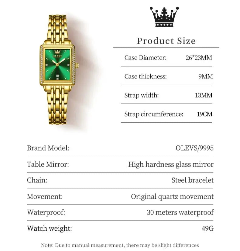 OLEVS 9995 Elegant Quartz Ladies Wristwatch Auto  Top Brand Original  For Women    Watches 2025