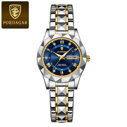 POEDAGAR  Quartz  for Ladies    Week   Women Watches Elegant Dress WristWatch+box