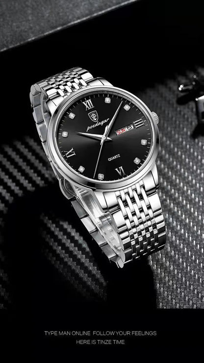 POEDAGAR   Men Quartz Wristwatch   Brand  Sport  Mens Watches Calendar Gifts Clocks