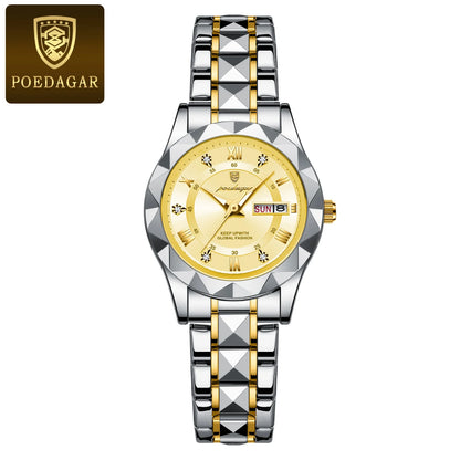 POEDAGAR  Quartz  for Ladies    Week   Women Watches Elegant Dress WristWatch+box