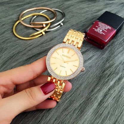 Watches    Rhinestone Women Quartz Wristwatches  Top Brand Ladies Bracelet zegarek damski