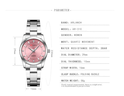 29mm Fashionable   Rhinestone Pink Minimalist Girl  Outdoor Travel Women Wrist Watches