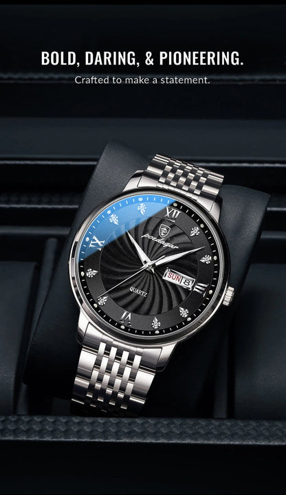 POEDAGAR  Brand Man     Week  Quartz Wristwatch     Men Watches