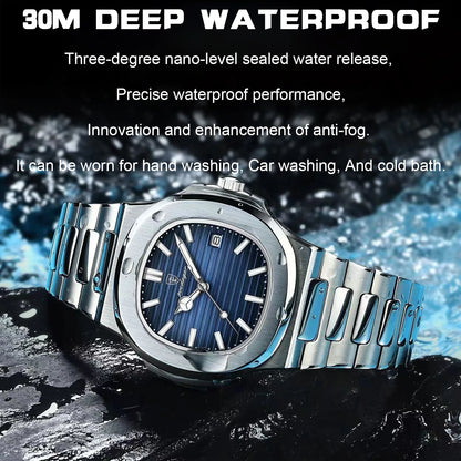 POEDAGAR           Square Quartz Men  reloj hombre