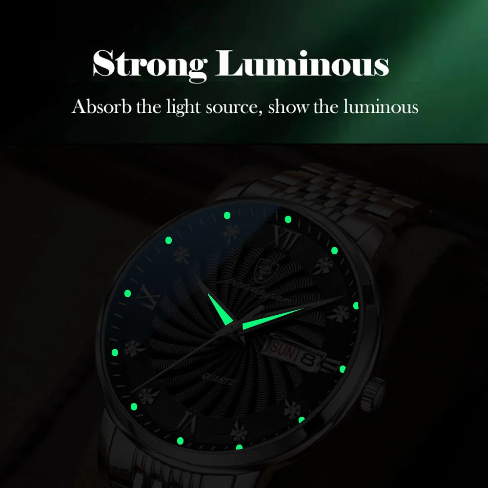 POEDAGAR  Brand Man     Week  Quartz Wristwatch     Men Watches