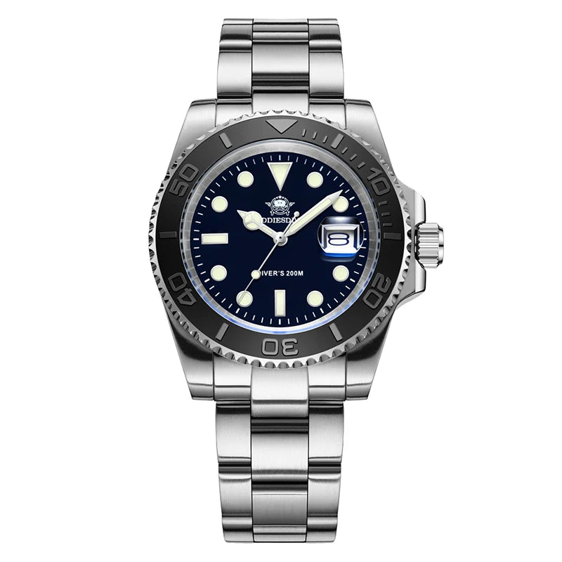 ADDIESDIVE Luxurious  Analog Quartz  BGW9  20 Bar   Diving   Men Watches H3