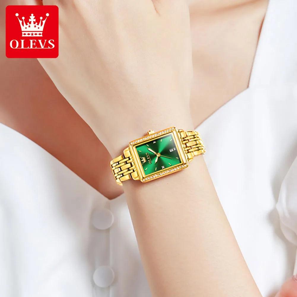 OLEVS 9995 Elegant Quartz Ladies Wristwatch Auto  Top Brand Original  For Women    Watches 2025