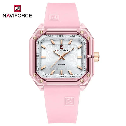 Style NAVIFORCE Watches for Women Silica Band  Quartz 50M  Wristwatch Casual Simple Personality Ladies