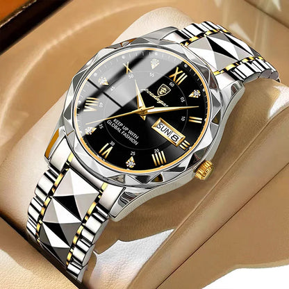 POEDAGAR Brand    Men Sport   Quartz Man   Strap  Calendar   Relógio