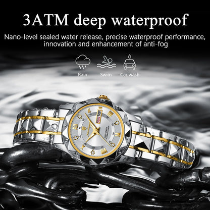 POEDAGAR  Quartz  for Ladies    Week   Women Watches Elegant Dress WristWatch+box