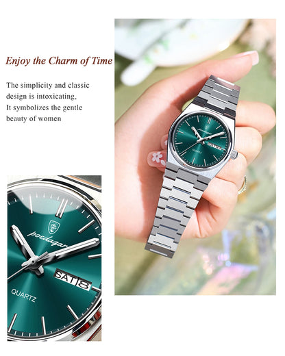 POEDAGAR   for Woman Ladies Elegant Quartz     Week    Watches