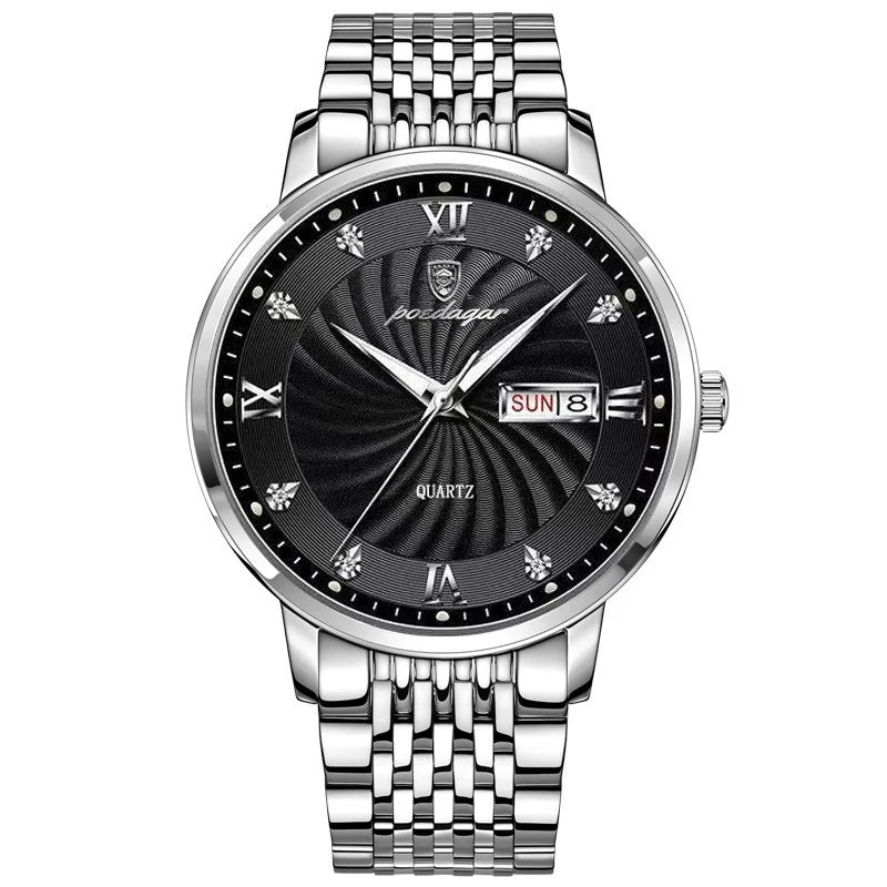 POEDAGAR  Brand Man     Week  Quartz Wristwatch     Men Watches