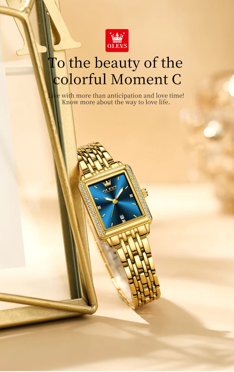 OLEVS 9995 Elegant Quartz Ladies Wristwatch Auto  Top Brand Original  For Women    Watches 2025