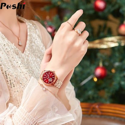 POSHI Women Watches     Ladies Wristwatch  Quarzt  Girlfriend Gift Relogio Feminino