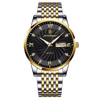 POEDAGAR  Brand Man     Week  Quartz Wristwatch     Men Watches