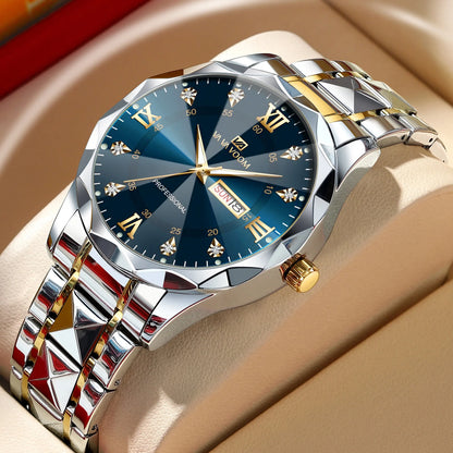 VA VOOM   Watches  Weekly Calendar    Night Light Top Brand Quartz  For Men