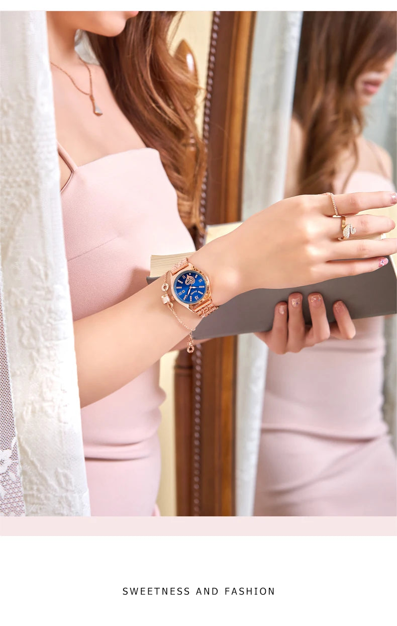 POSHI Women Watches     Ladies Wristwatch  Quarzt  Girlfriend Gift Relogio Feminino