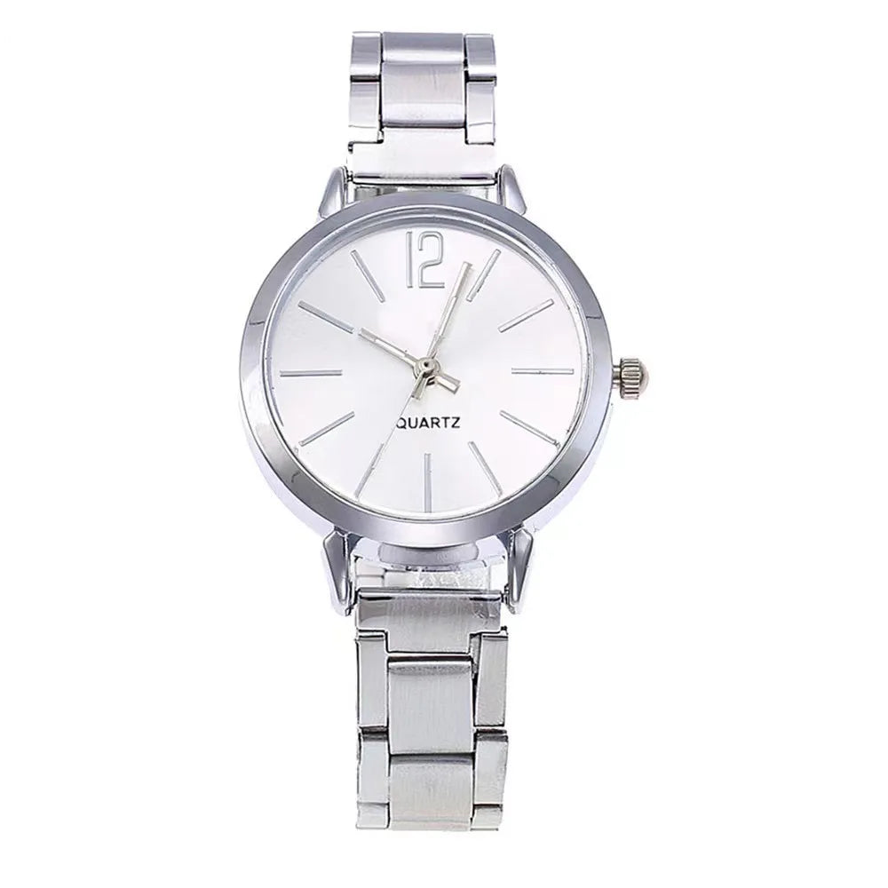 for Women Simple Round Dial   Gold Bracelet Quartz Wristwatch Students Ladies Watches Reloj Mujer