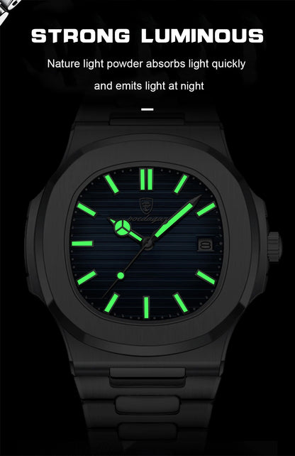 POEDAGAR           Square Quartz Men  reloj hombre