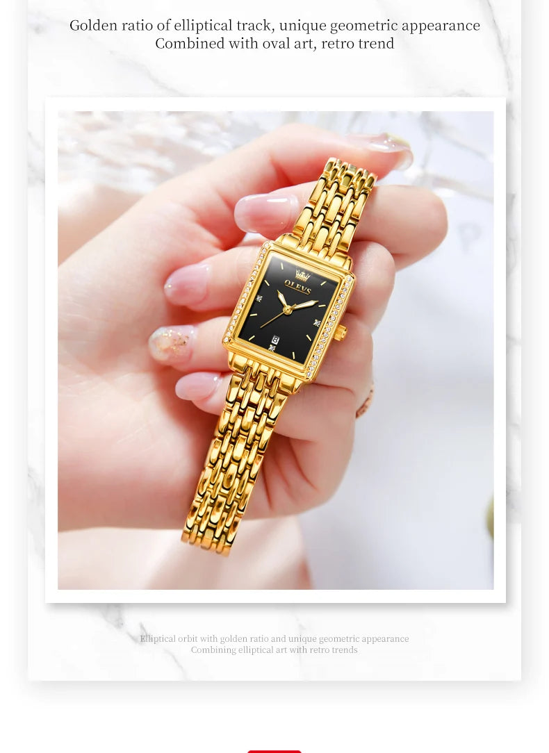 OLEVS 9995 Elegant Quartz Ladies Wristwatch Auto  Top Brand Original  For Women    Watches 2025