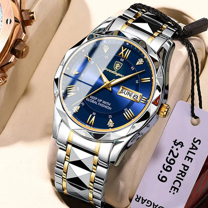 POEDAGAR Brand    Men Sport   Quartz Man   Strap  Calendar   Relógio