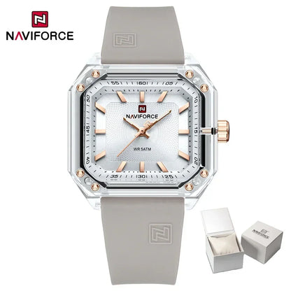 Style NAVIFORCE Watches for Women Silica Band  Quartz 50M  Wristwatch Casual Simple Personality Ladies