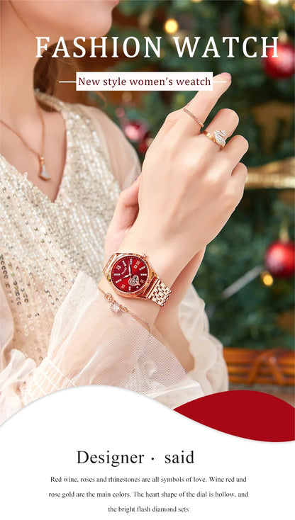 POSHI Women Watches     Ladies Wristwatch  Quarzt  Girlfriend Gift Relogio Feminino
