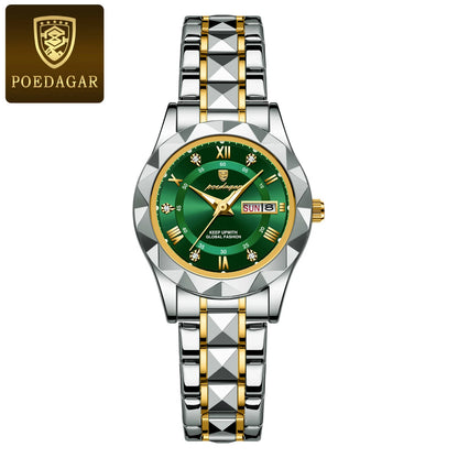 POEDAGAR  Quartz  for Ladies    Week   Women Watches Elegant Dress WristWatch+box