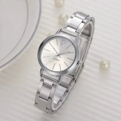 for Women Simple Round Dial   Gold Bracelet Quartz Wristwatch Students Ladies Watches Reloj Mujer