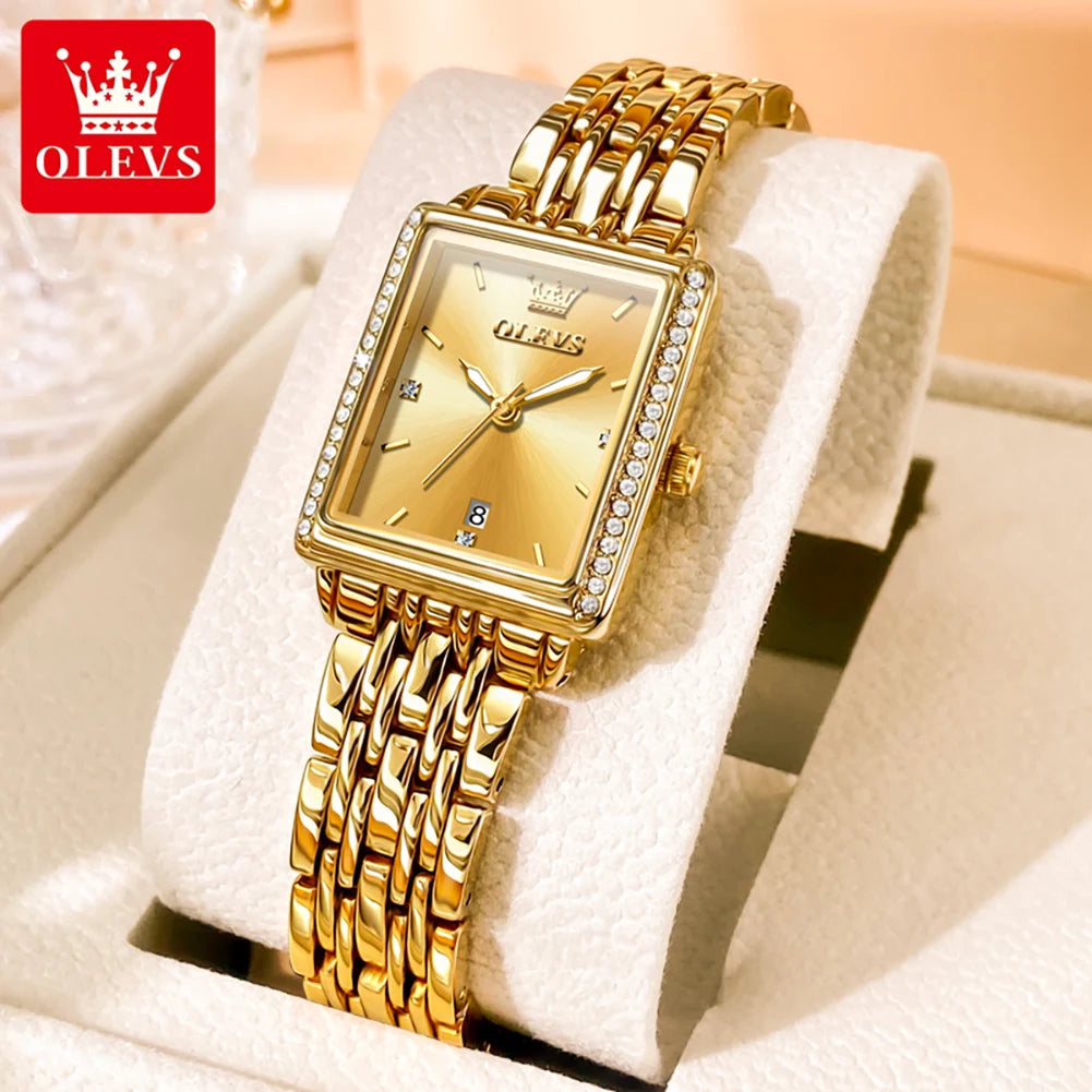 OLEVS 9995 Elegant Quartz Ladies Wristwatch Auto  Top Brand Original  For Women    Watches 2025