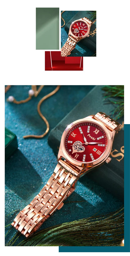 POSHI Women Watches     Ladies Wristwatch  Quarzt  Girlfriend Gift Relogio Feminino
