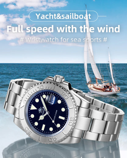 ADDIESDIVE Luxurious  Analog Quartz  BGW9  20 Bar   Diving   Men Watches H3