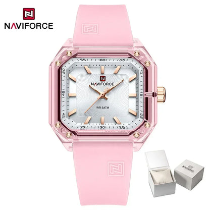 Style NAVIFORCE Watches for Women Silica Band  Quartz 50M  Wristwatch Casual Simple Personality Ladies