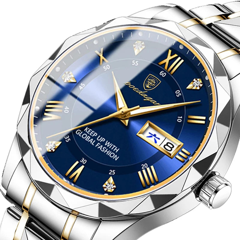 POEDAGAR Brand    Men Sport   Quartz Man   Strap  Calendar   Relógio