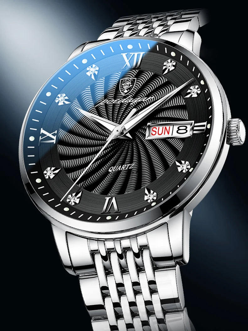 POEDAGAR  Brand Man     Week  Quartz Wristwatch     Men Watches