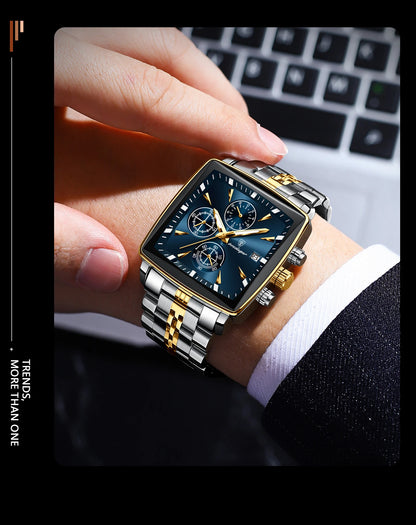 POEDAGAR  Men      Man Wristwatch Square   Quartz  Watches Reloj