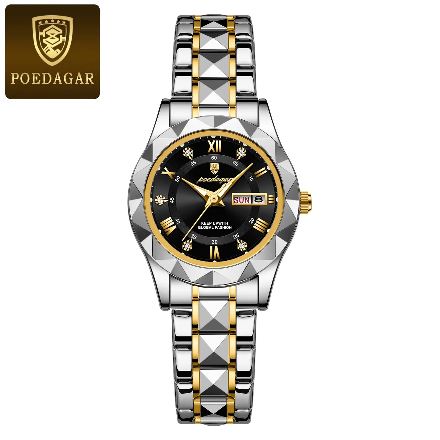 POEDAGAR  Quartz  for Ladies    Week   Women Watches Elegant Dress WristWatch+box