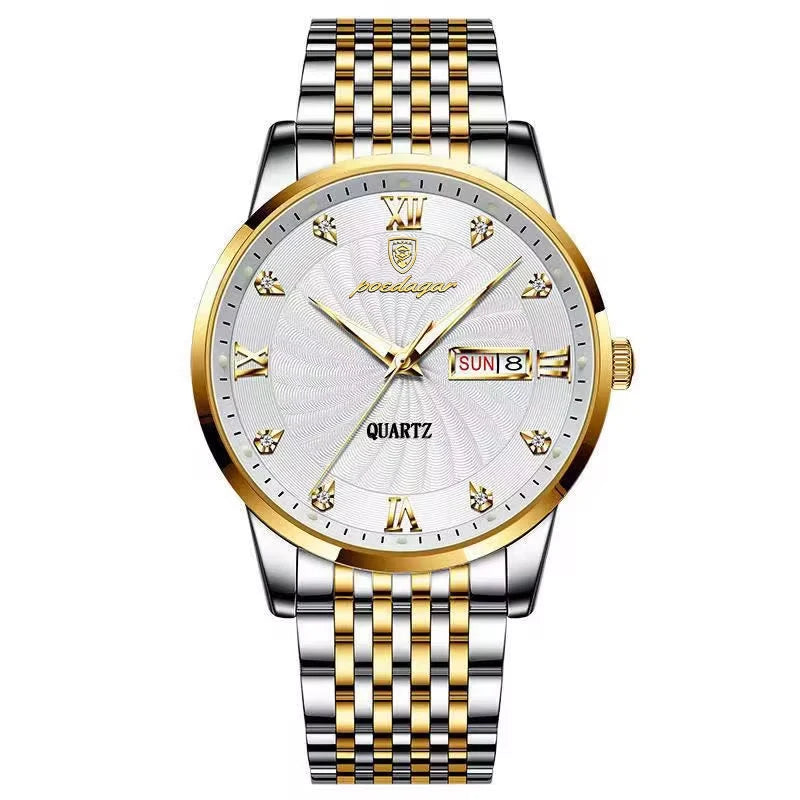 POEDAGAR  Brand Man     Week  Quartz Wristwatch     Men Watches