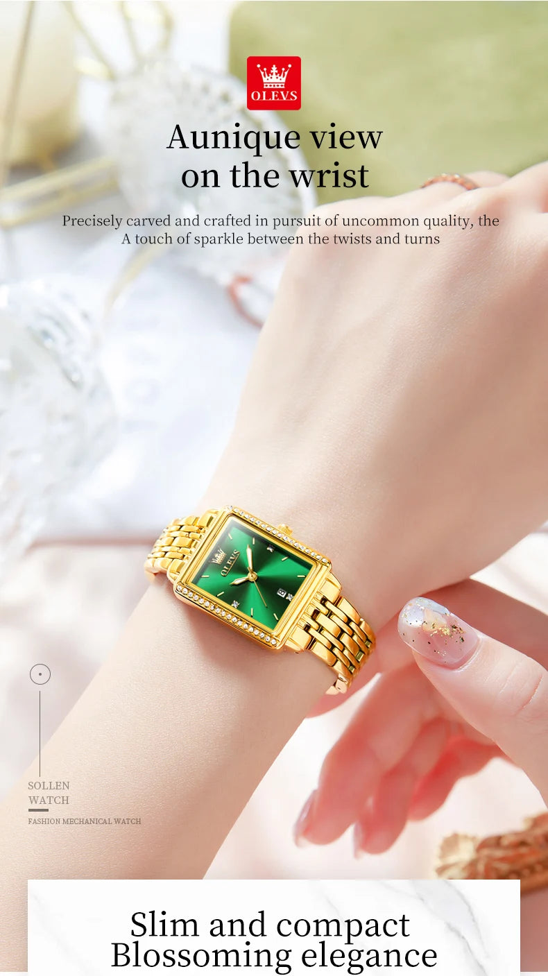 OLEVS 9995 Elegant Quartz Ladies Wristwatch Auto  Top Brand Original  For Women    Watches 2025