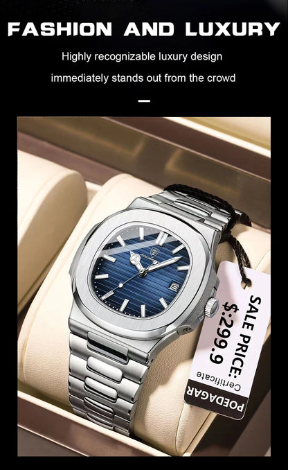 POEDAGAR           Square Quartz Men  reloj hombre