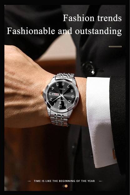 POEDAGAR Men‘s Watches Trend  Original Quartz  for Man Rhombus Mirror Waterpoof   Wristwatch  Week