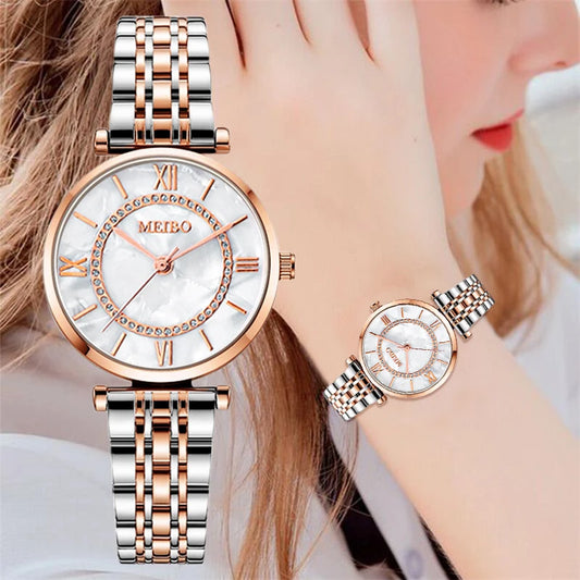 Womens  Crystal Women Bracelet Watches Top Brand  Diamond Ladies Quartz    Wristwatch