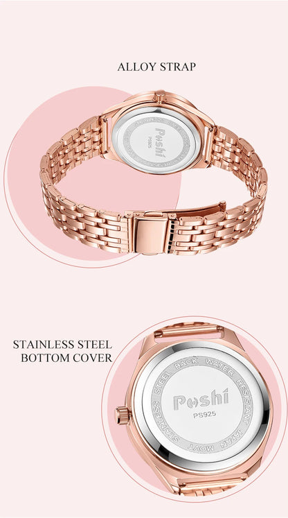 POSHI Women Watches     Ladies Wristwatch  Quarzt  Girlfriend Gift Relogio Feminino