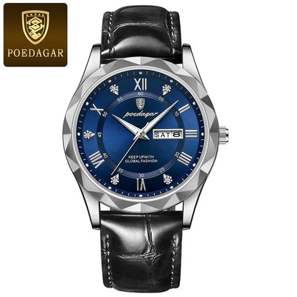POEDAGAR Brand    Men Sport   Quartz Man   Strap  Calendar   Relógio